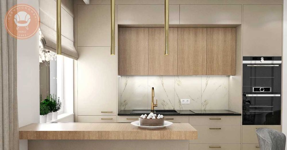 Meble kuchenne CASHMERE złożone w całości szeroki wybór frontów i brył