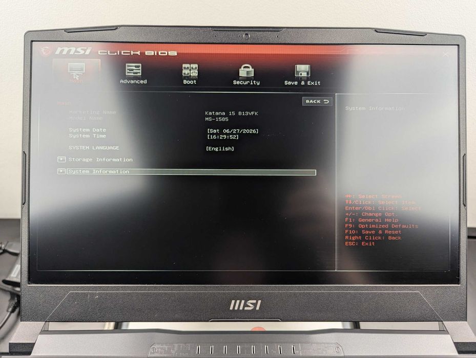 LAPTOP GAMINGOWY MSI Katana RTX 4060 Intel i7-12650H 144 hz
