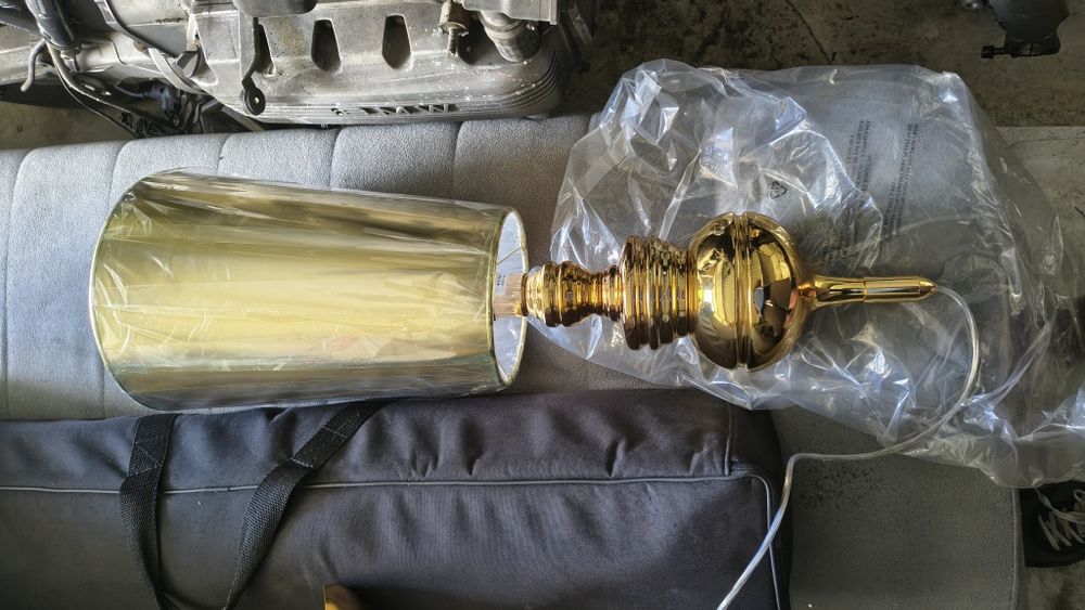 Lampa wisząca złota King home 101852 NOWA Glamour