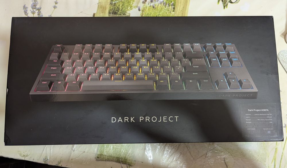 Механічна дротова клавіатура Dark Project KD87A RGB