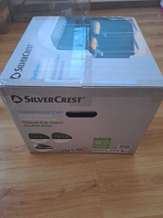 Air Fryer SilverCrest Dual Basket 8,7L – Nova e Selada