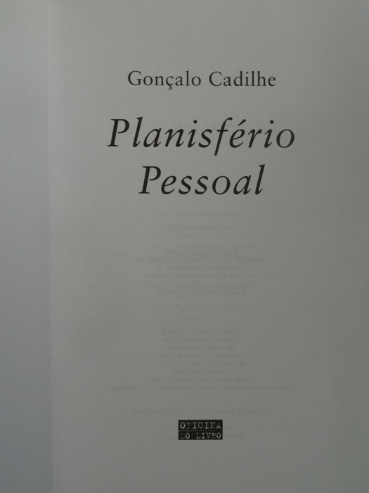 Planisfério Pessoal de Gonçalo Cadilhe