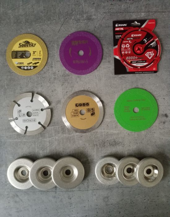 Диски алмазные по стеклу, металу, плитке, круги болгарки ∅76х10, ∅56,