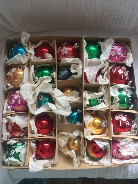 Елочные игрушки ГДР винтаж