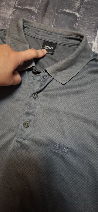 Hugo Boss koszulka polo męska polówka logo premium