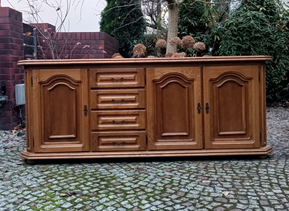 Solidna komoda drewniana, używana, stan dobry/bardzo dobry