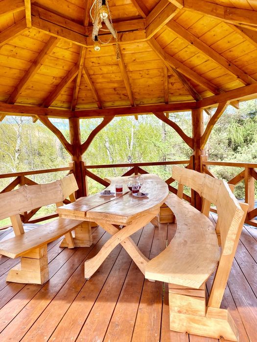 Bieszczady domek z bania, jacuzzi kominek Majówka  w Bieszczadac