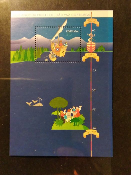 1996 Block Commemorating the 500th Anniversary of the Death of João Vaz Corte Real MNH **
