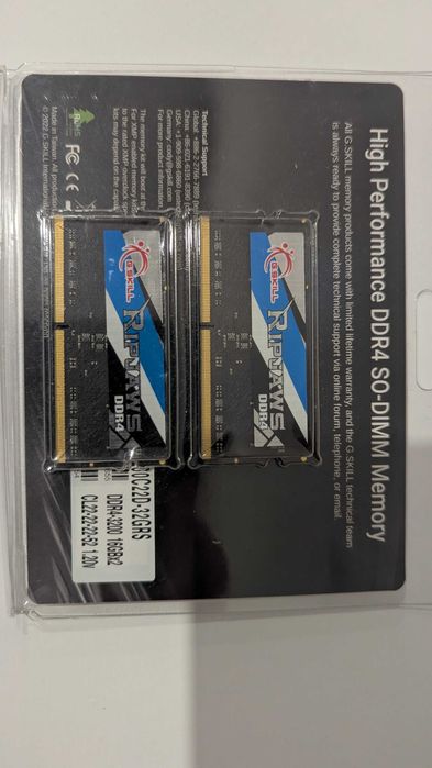 G.SKILL RIPJAWS DDR4-3200mhz 32GB (16x2)