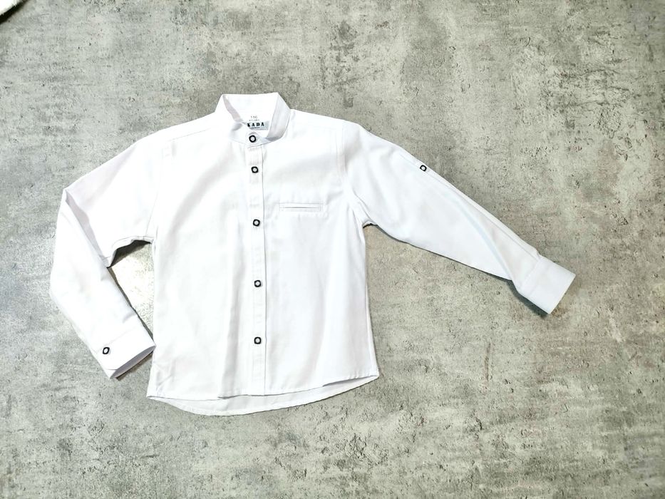 Biała koszula chłopięca 146