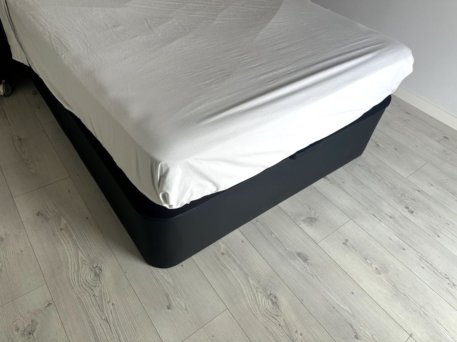 Sommier de polipele preto SPAZIO XTRA 140x190cm com colchão de oferta
