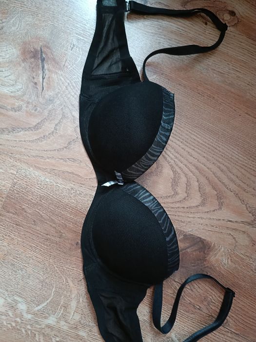 Biustonosz push up Black Fuschia