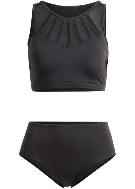 B.P.C bikini bustier z siateczką i z figami r.38