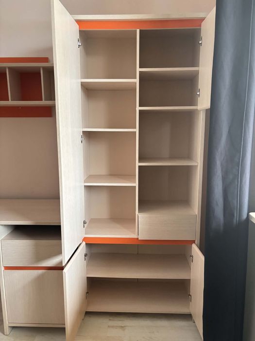 Zestaw mebli dziecięcych/młodzieżowych Numlock, Black Red White