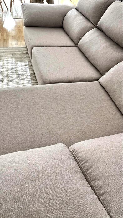 Sofá Chaise Long Bege 270x150cm