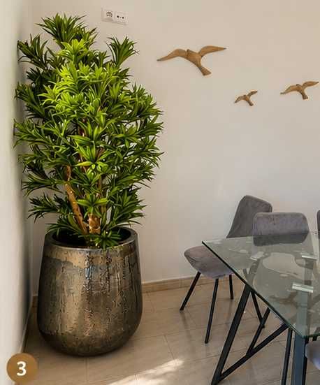 Vaso grande em cerâmica 65x54 cm para jardim e terraço – Excelente estado