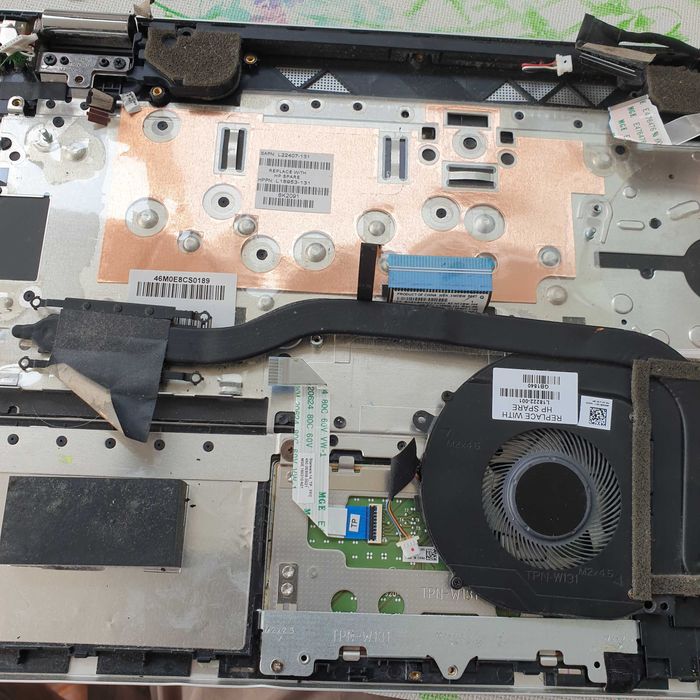 teclado HP Pavilion x360-14m com respetiva carcaça