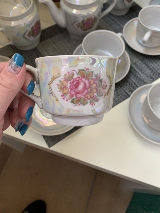 Чайный сервиз, фарфор/ чайний сервіз, порцеляна