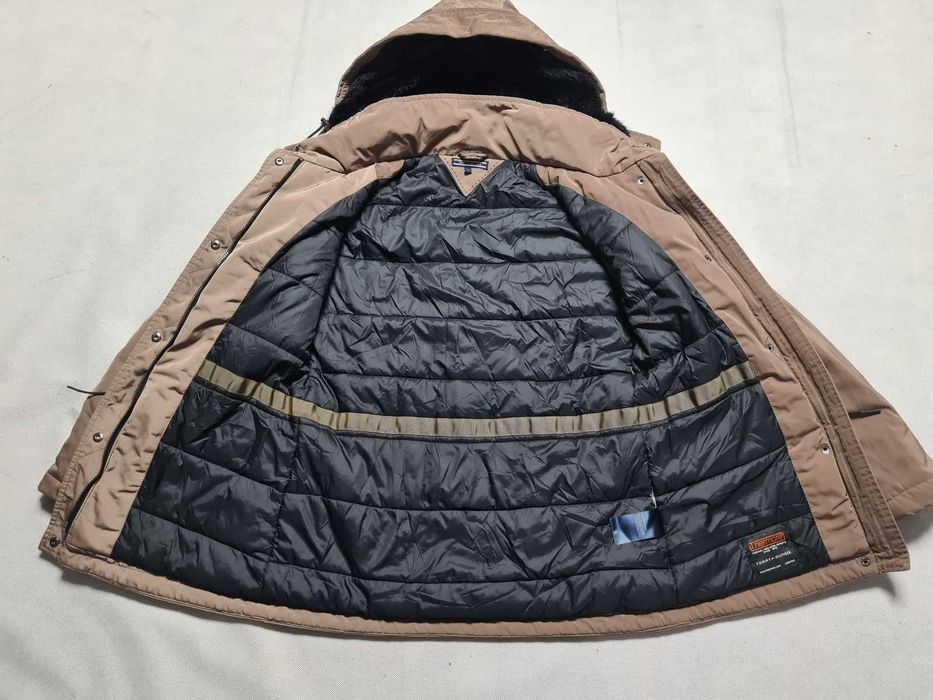TOMMY HILFIGER - Thermore / Damska Parka roz. S IDEAŁ ^ -