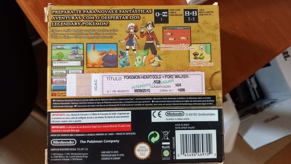 Caixa Pokémon HeartGold