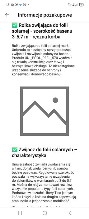Rolka z folią basenową 500 mic 6.9x3.3 mb