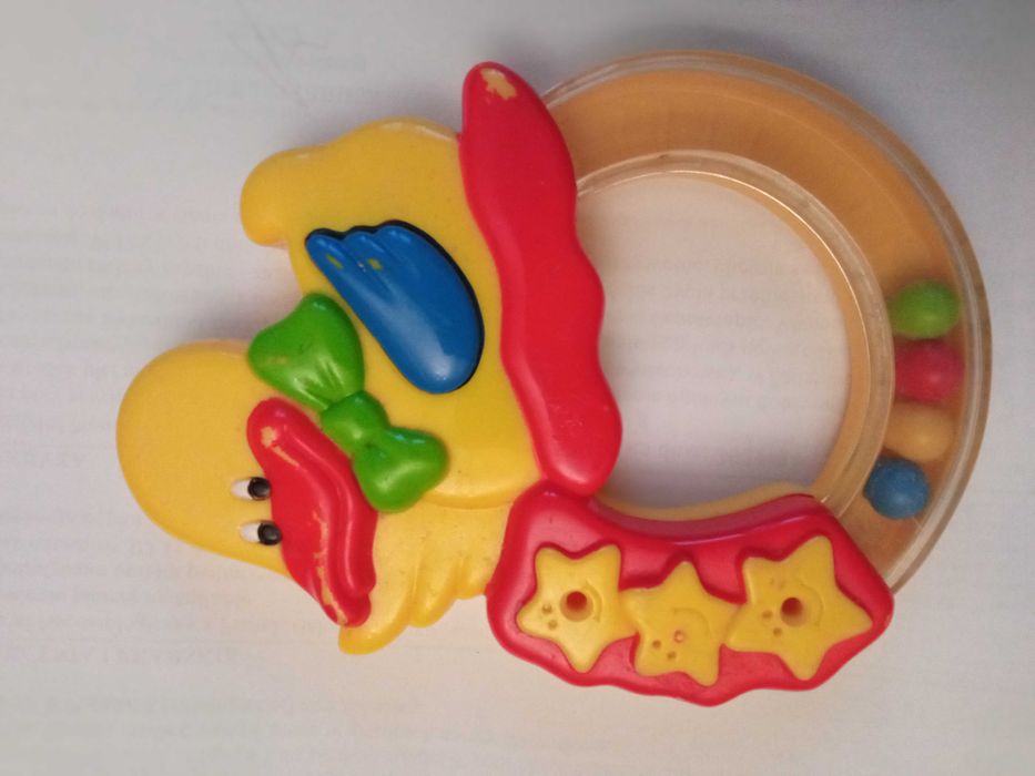 Grzechotki vintage. Zabawki dla niemowlaka. PRL.