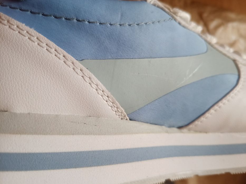 Błękitne sneakersy na platformie Tom tailor 38 wkładka ok 25 cm