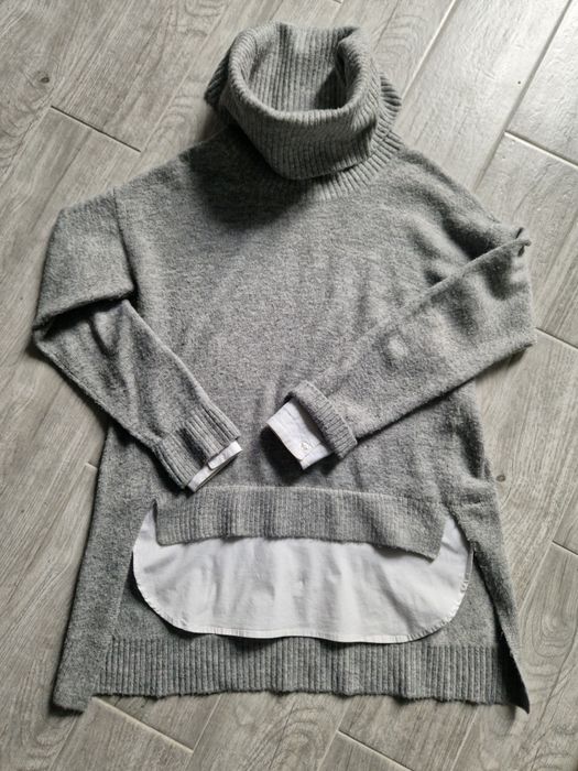 Szary sweter z golfem Reserved M