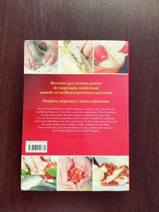 Livro de culinária Hélio Loureiro à Portuguesa, novo.