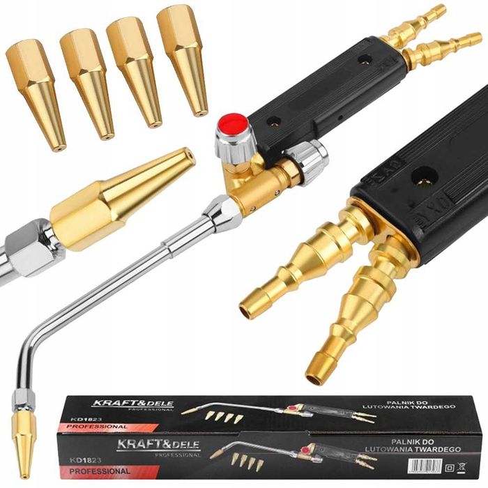 PALNIK DO LUTOWANIA Twardego 4 Wymienne Dysze Regulacja