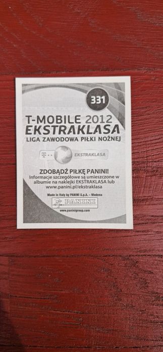 Naklejka kolekcjonerska Szymon Pawłowski nr.331