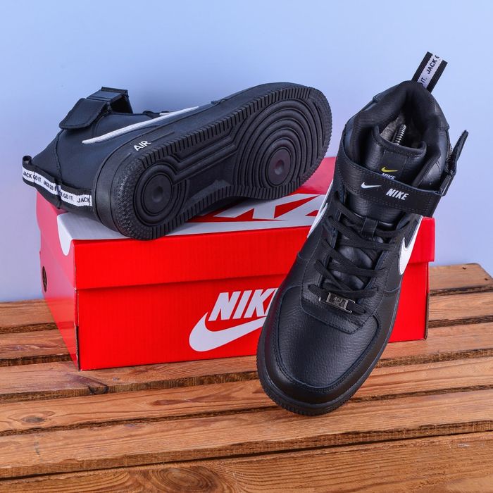 (2033) Акція! Зимові Кросівки Nike Air Force з хутром (43 44 45 46)