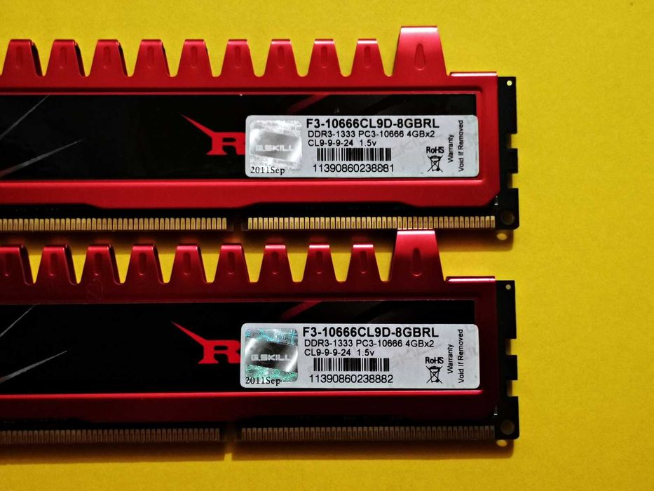 DDR3 8GB G.SkiLL RipJaws 10600 -Komputer