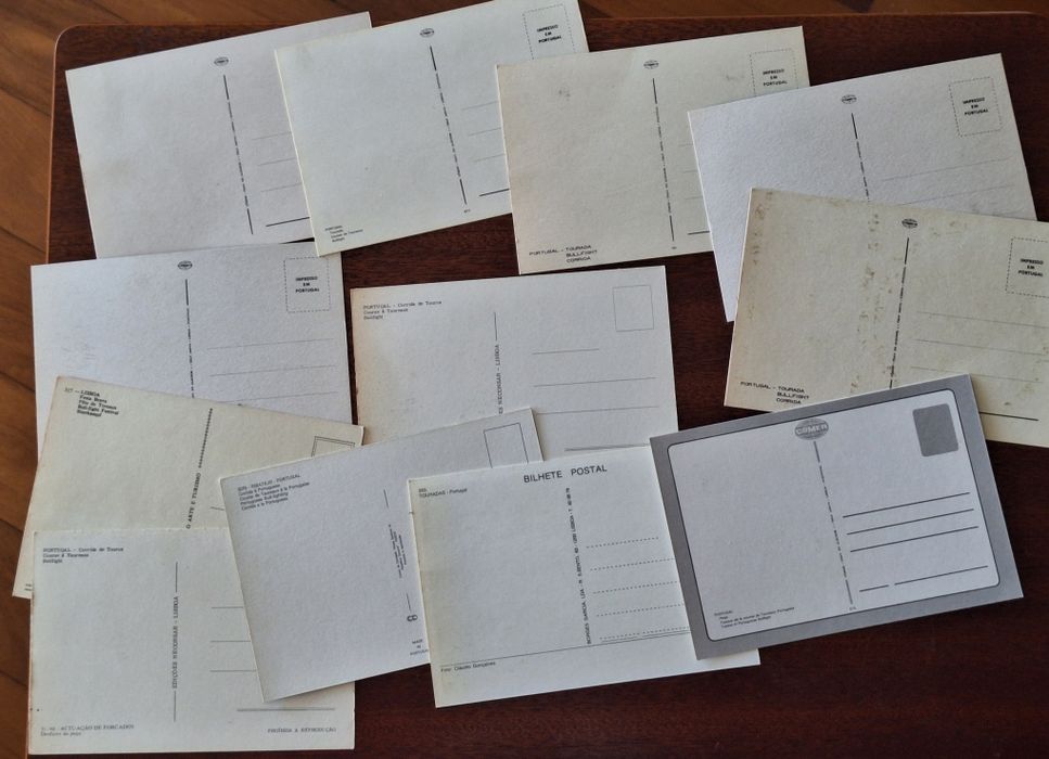 12 bilhetes postais tauromaquia