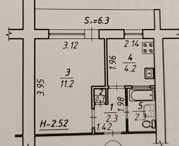 Продам 1к кв на Ковпака