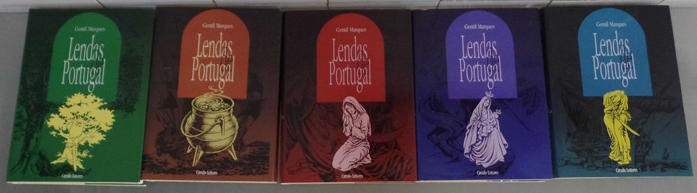 Coleção completa “Lendas de Portugal” – Gentil Marques – 5 volumes