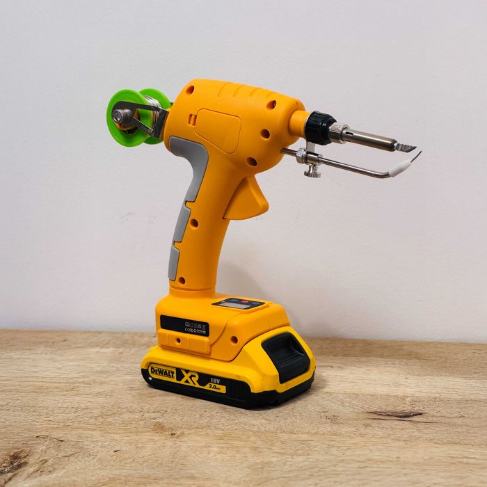 Pistolet Lutowniczy Pasuje Na Aku Dewalt - 5x Grot + Cyna GRATIS