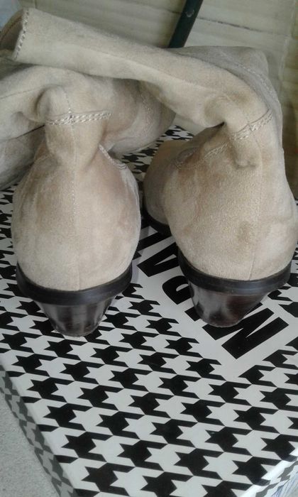 Шкіряні чобітки ковбоі натуральний замш 39 розмір