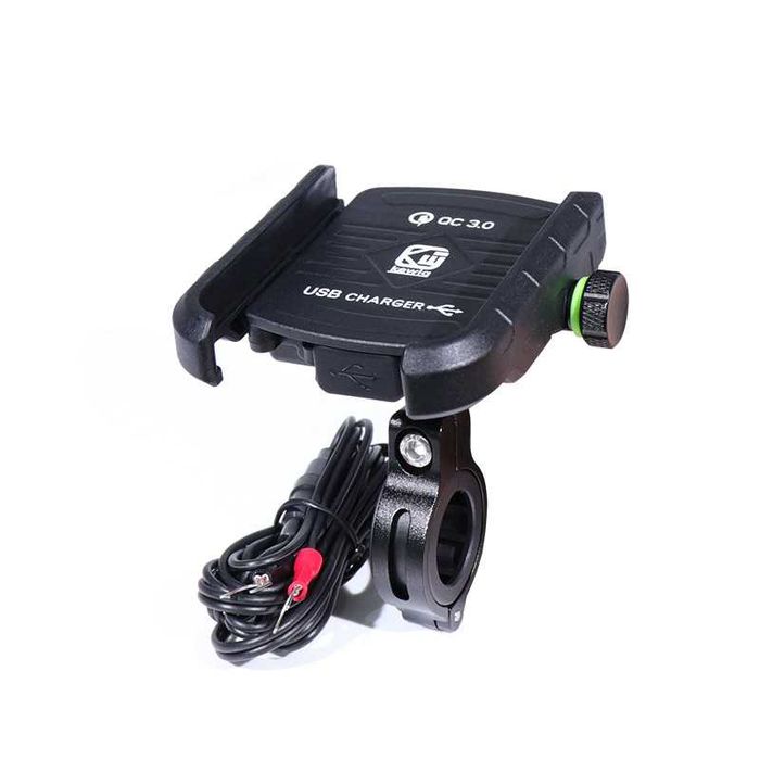 Suporte/Carregador de telemóvel para Mota USB