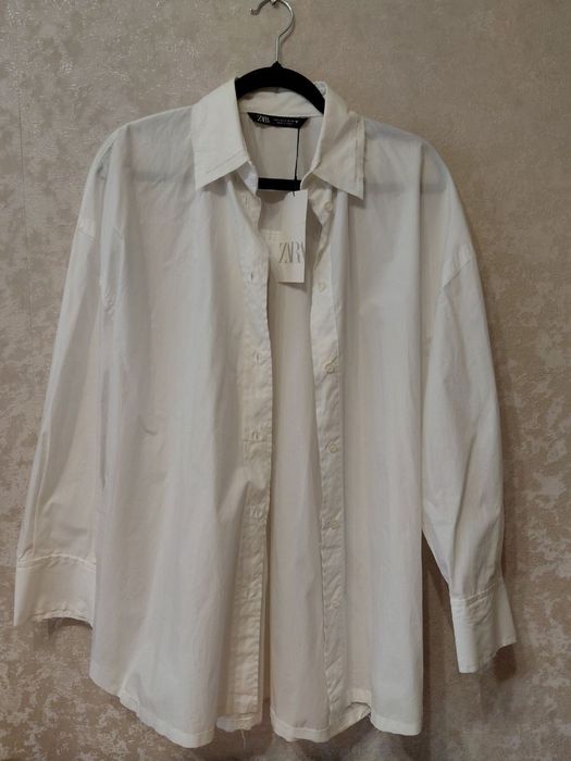 Нова сорочка Zara Oversize біла S (з біркою, оригінал)