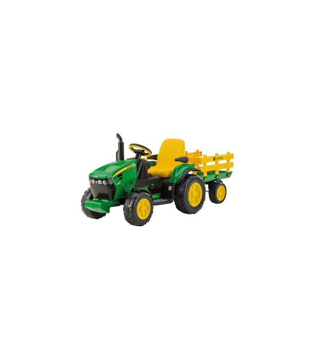 PROMOCJA Traktor elektryczny JOHN DEERE z przyczepą na akumulator 12V