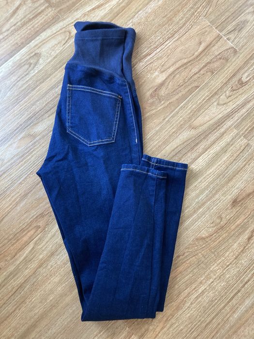 Jeansy ciążowe 36 S jegginsy