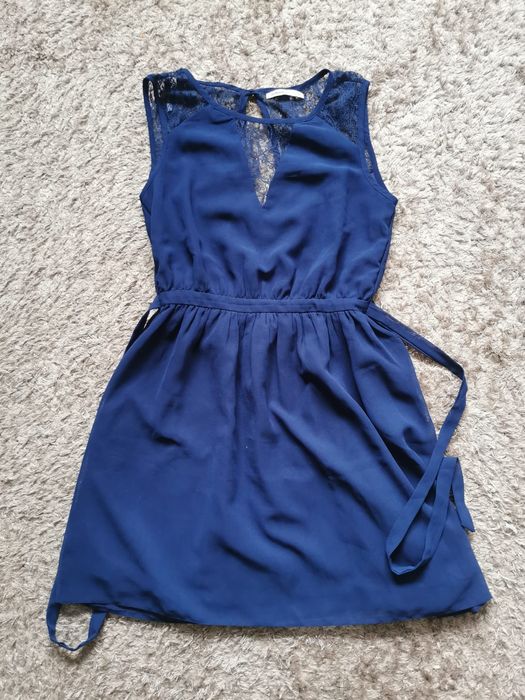 Vendo vestido azul marinho