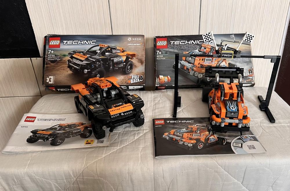 Lego Technic PullBack Neom McLaren (42166) та Грузовик 2 в 1 (42104)