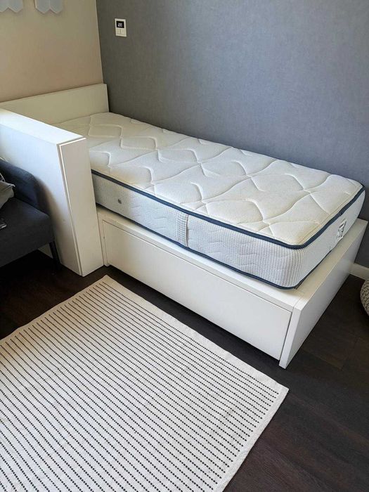 Cama (Sommier) de solteiro com gavetão