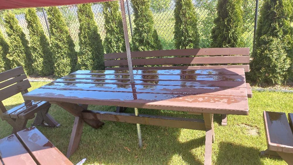 Komplet mebli ogrodowych Olcha