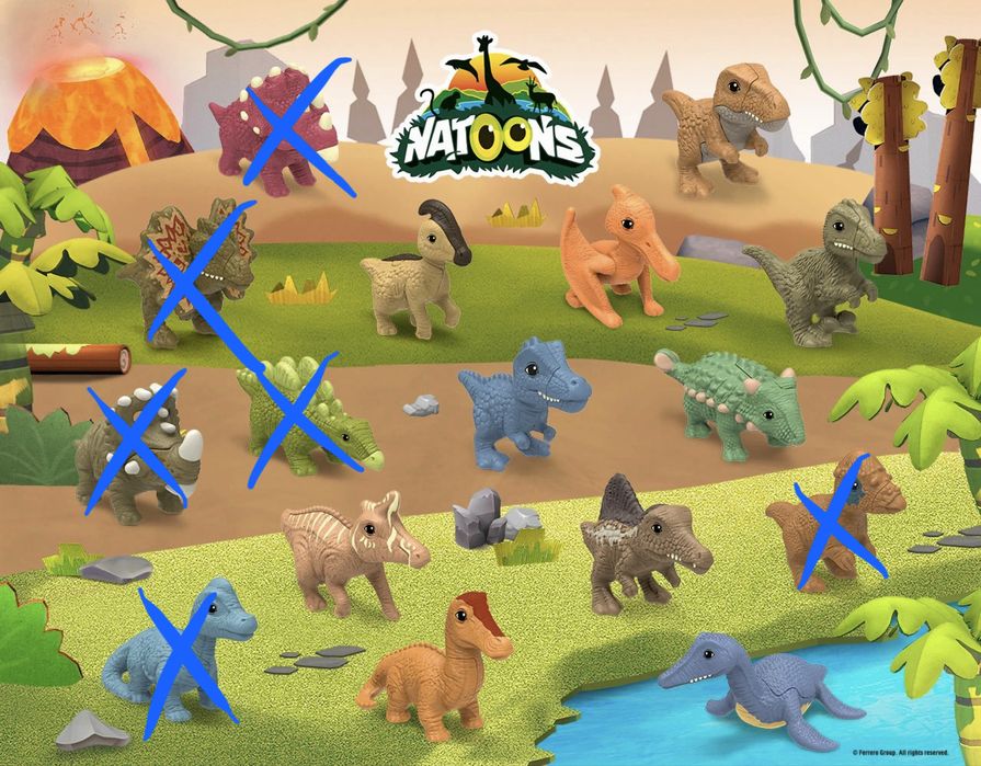 Natoons dinosaur натунс динозаври 2025 кіндер