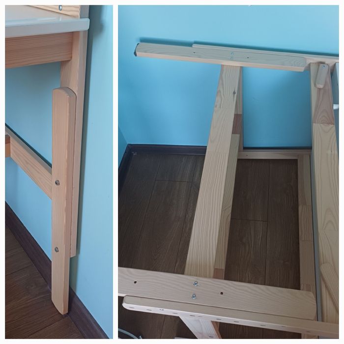 Biurko+ławeczka Ikea Flisat