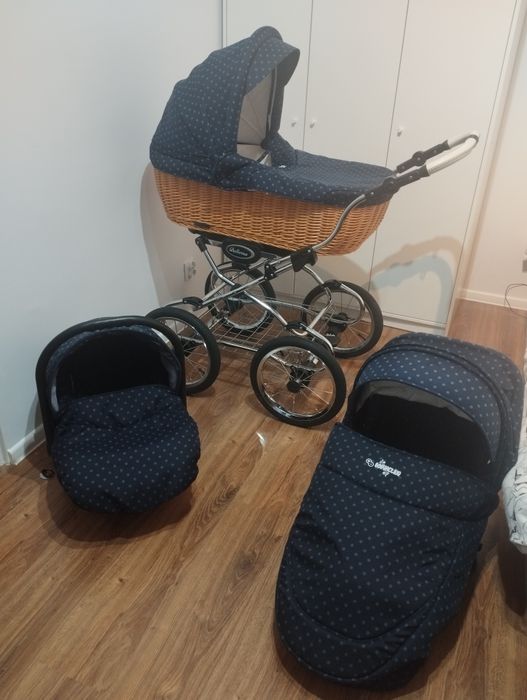 Wózek dziecięcy Babyactive Ballerina Wiklina W3 Głęboko spacerowy + f