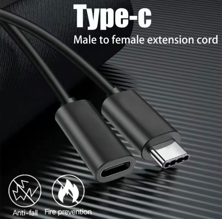 Cabo de extensão USB-C 5A 1,5m
